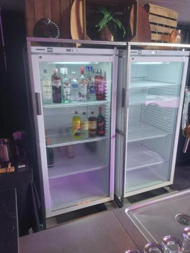 koelkast, 540 liter <br> verrolbaar, met glazen deur