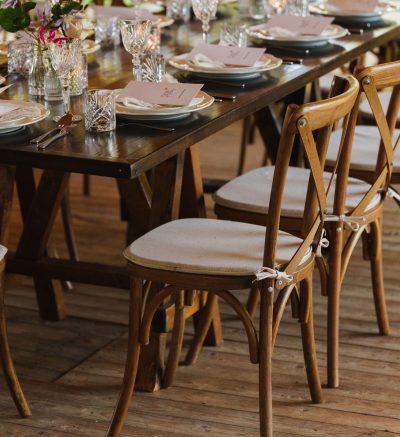 bistro crossback houten eiken stoel<br> 